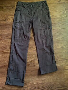 Reitmans Olive Green 3 in1 Convertible Roll Up Cargo Utility Pants Size 7
